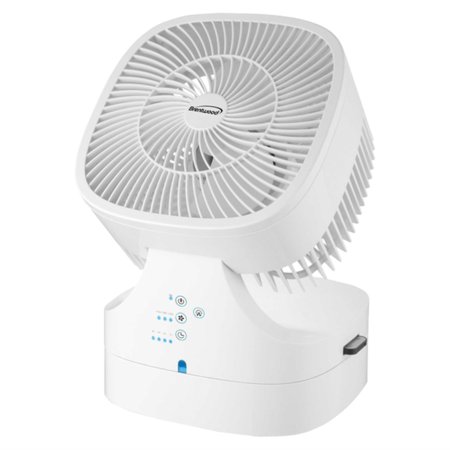 

Brentwood 8 Inch Three Speed Oscillating Desktop Fan with Remote Control in White