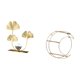 thumbnail image 5 of Figura decorativa de hierro con flores y hojas, ideal para estante, mesa o armario. Decoración moderna para sala de estar o dormitorio., 5 of 8