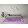thumbnail image 3 of Ahgly Company Indoor Square Persian Purple Traditional Area Rugs, 3' Square, 3 of 4