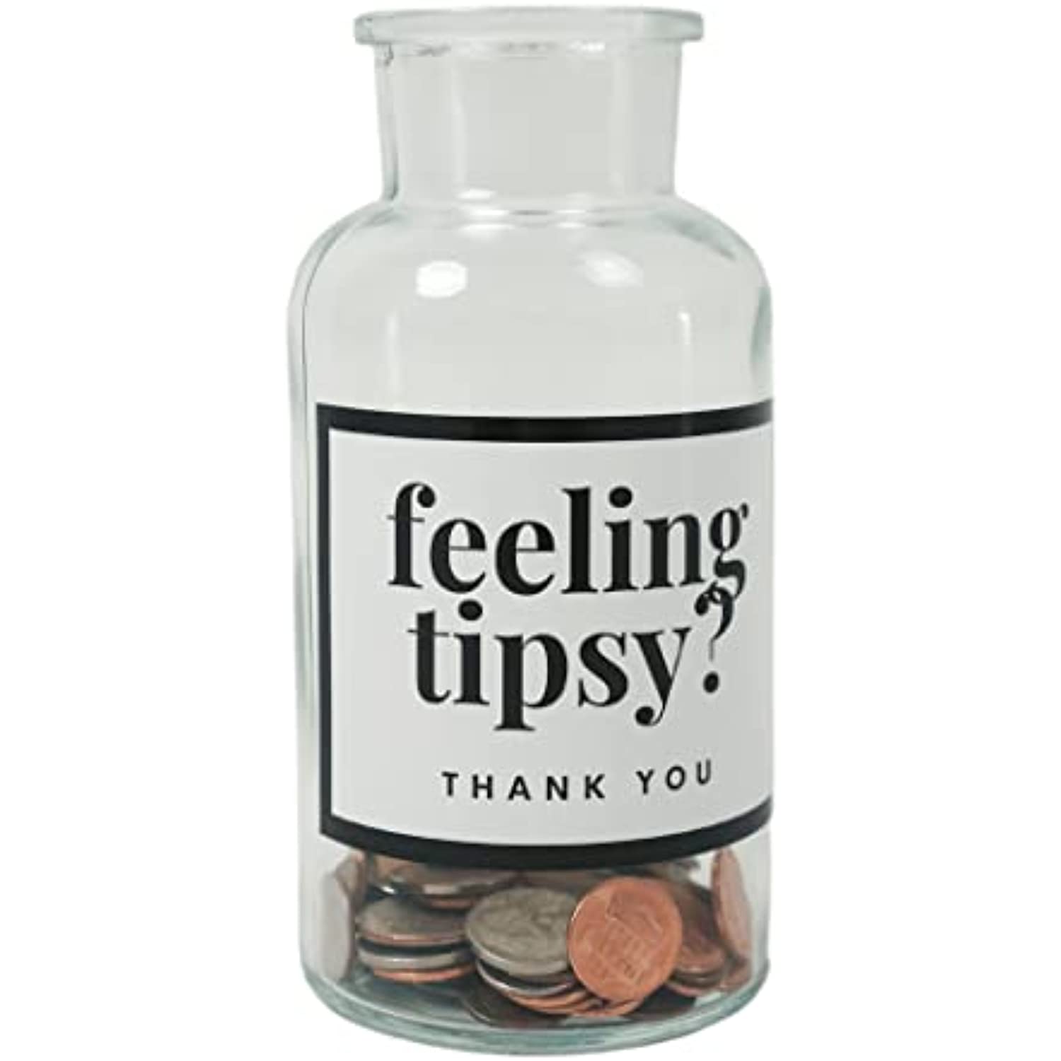 Tip Jar For Bartender, Tip Jar For Restaurant, Change Jar Collector Box