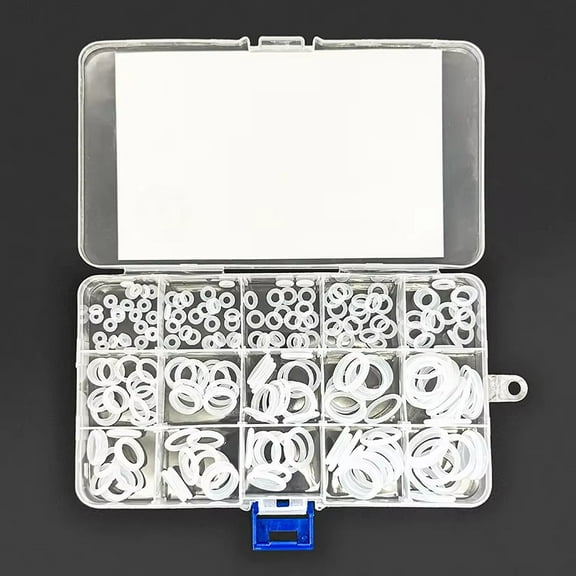 1228 Pcs Silicone O Rings Assortment 32 Sizes Clear White With Pick And Hook