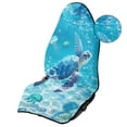 thumbnail image 6 of Bulopur Sea Turtle Car Seat Towel Waterproof Front Seat Cover Universal Washable Sweat Carseat Protector for Beach Summer Outdoor Tropical Auto Interior Decor Fit SUV Sedan Truck, 6 of 8