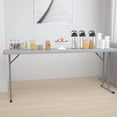 thumbnail image 2 of Flash Furniture Rectangular Plastic Folding Tables, Gray, 2 of 13