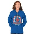 thumbnail image 3 of Betty Boop Cartoon American Beauty Women Plus Size Zipper Hoodie Brisco Brands 3X, 3 of 5