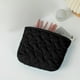 thumbnail image 5 of Bolsa de belleza con patrones intrincados, bolsa de cosméticos de punto, color block, portátil, estilo de moda, bolsillo para lápices, bolsillo de viaje, bolsillo de tocador, bolsillo de, 5 of 8