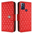 thumbnail image 7 of Faux Leather Wallet Case Compatible with Motorola Moto G Play 2023 | Classic Wrist Strap Flip Case | Ultra Slim Card Slots Stand Function Shockproof Phone Cover for Motorola Moto G Play 2023 - Red, 7 of 7