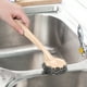 thumbnail image 4 of Aparatos de cocina, Accesorios de cocina, Cepillo para ollas de acero inoxidable con mango de madera, Cepillo de cocina, Quitamanchas para ollas, Colgable, Mango largo, Limpieza del hogar, Lavado de o, 4 of 6