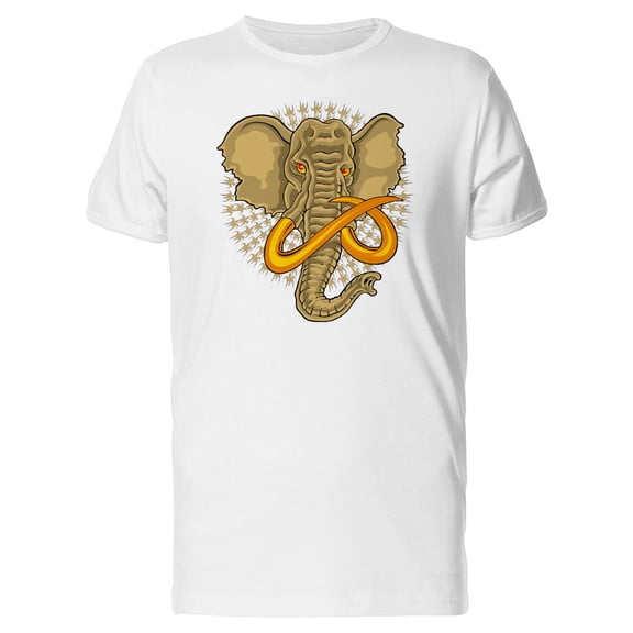 Golden Elephant Tusks T-Shirt Men -Image by Shutterstock, Male x-Large