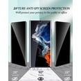thumbnail image 3 of [2+2 Pack Compatible for Samsung Galaxy S23 Ultra Privacy Screen Protector + Camera Lens Protector 9H Tempered Glass Black Anti-Explosion Anti-spy Screen Film for Samsung S23 Ultra 5G, 3 of 7