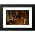 thumbnail image 2 of Anthonie Palamedesz. 24x17 Black Modern Framed Museum Art Print Titled - Interior Scene, 2 of 5
