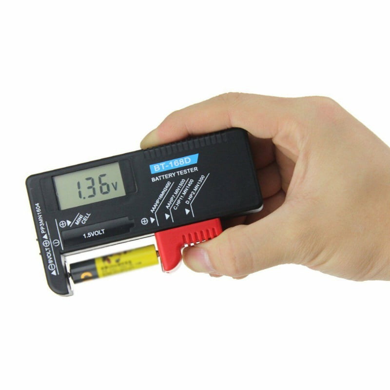 LCD Digital Battery Tester Checker BT-168D For AA AAA C D 9V 1.5V Button Cell Batteries