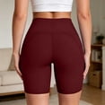 thumbnail image 6 of WAGUTH Summer Casual Workout Shorts with Pockets,Wine,XXL, 6 of 6