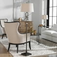 thumbnail image 2 of Uttermost Tenley Steel Crystal Floor Lamp in Rubbed Bronze and Light Beige, 2 of 4