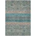 thumbnail image 2 of Addison Rugs Chantille Indoor/Outdoor Transitional Stripes Teal Washable Rectangle Rug, 2'6" x 3'10", 2 of 6