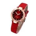 thumbnail image 2 of Resicozy Women's Vintage Watch Quartz Watch with Leather Strap Dress Wristwatch for Ladies Red, 2 of 6