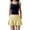 Yellow, variant on Conairie Womens Pleated Tennis Skirt Solid High Waisted Tummy Control Athletic Skort With Inner Shorts Pockets Lightweight Yoga Skirt Sports Running Pickleball L