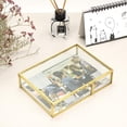 thumbnail image 2 of Caja organizadora vintage de cristal dorado Hipiwe, 2 of 9