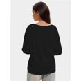 thumbnail image 2 of Long Sleeve Tops for Women Fashion T Shirts for Women Crewneck Casual Loose Shirts Basic Tee, 2 of 7