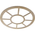thumbnail image 2 of 38"OD x 13 3/4"ID x 1/4"T Grace Wood Fretwork Pierced Ceiling Medallion, Birch, 2 of 3
