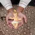 thumbnail image 3 of Jiibva Baby Jesus Statue Holy Infant With Crucifix Ornament Mini Jesus Figurine Home Church Christmas Craft Decoration, 3 of 7
