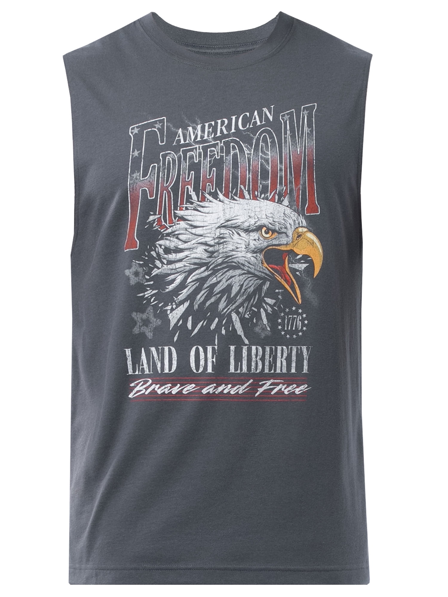 Way to Celebrate Men's 4th of July Americana Graphic Muscle Shirt Tank Top, Sizes XS-5XL