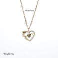 thumbnail image 3 of MONMONDAY Zodiac Birthstone Heart Pendant 18K Gold-Plated Necklace for Women, Holiday Gift, 3 of 7