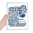 thumbnail image 1 of Énergie Sport Musique Vitalité Sons Cahier Journal Libre Papeterie Rechargeable, 1 of 3