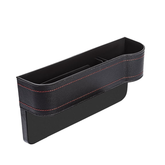 Car Seat Gap Filler Organizer Multifunctional Leather Car Seat Storage Box with Cup Holder, Auto Console Side Pocket for Phone, Sunglasses,Keys, Wallets Drinks Front Seat Organizer(Co-driver's seat)