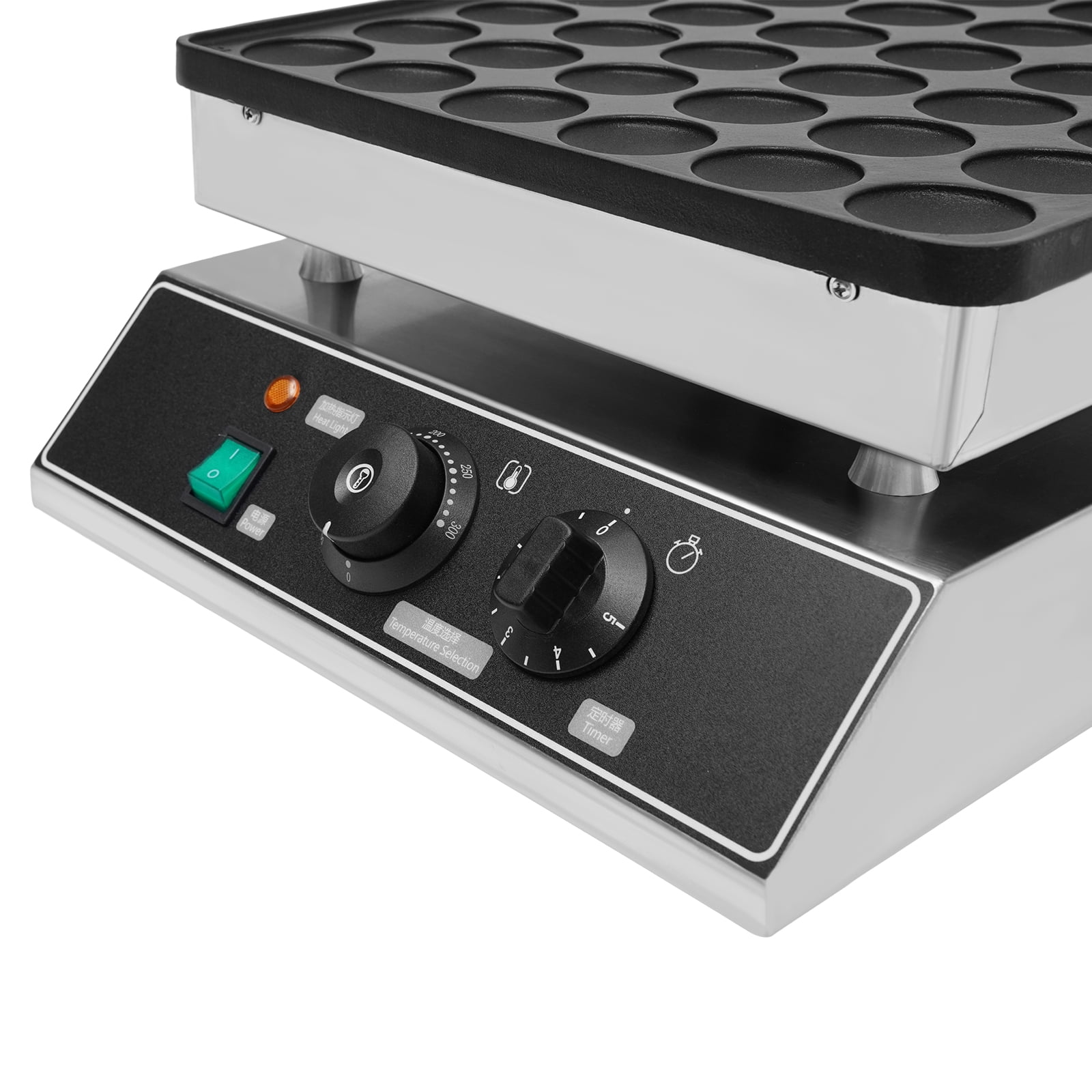 1000 W Electric Pancake Maker Commercial Waffle Machine 110v Stainless Steel