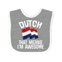 Inktastic Dutch Pride Netherlands Flag Boys or Girls Baby Bib