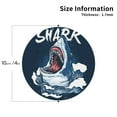 thumbnail image 2 of Rateoe Shark Drawing Drink Coasters Set of 4 Leather Coasters Spill Protection for Table Desk,Durable and Non Slip Leather Coaster ,4 Inches Drink Mats-Round Shape, 2 of 6