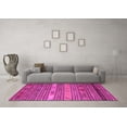 thumbnail image 3 of Ahgly Company Indoor Round Oriental Pink Traditional Area Rugs, 5' Round, 3 of 4