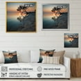 thumbnail image 4 of Designart "Panoramic View Of Coastal Trees" Coastal Sunset Floater Framed Canvas Art Print, 4 of 5