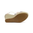 thumbnail image 5 of BLISSFUL STEP Women's Ankle Strap Platform Espadrilles Wedge Heel Sandals, 5 of 7