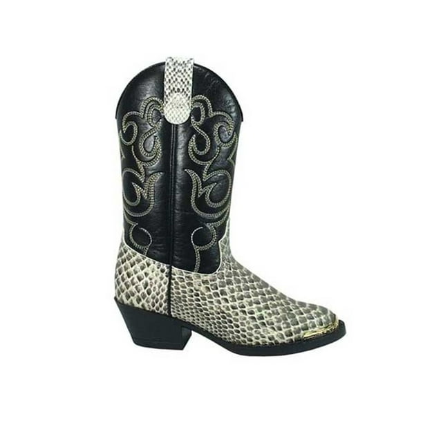biker boots snake print