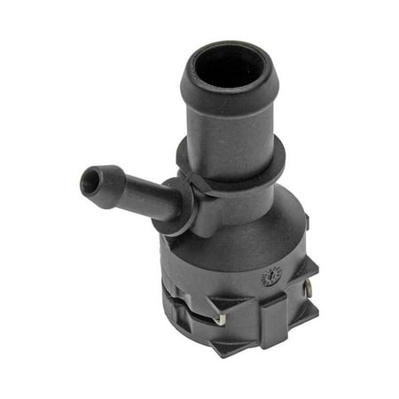 KarParts360 For Volkswagen Golf 2010 11 12 13 2014 Coolant Hose Connector | Plastic Material | Black | Hose Barb Fitting Attachment End 1 | Quick Disconnect Fitting Attachment End 2 | For 1K0122291R