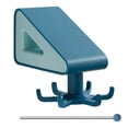 thumbnail image 1 of 360 Degree Rotating Storage Rack Adhesive 6 Hooks Bathroom Rack Kitchen Wall Hooks Hanger Kitchen Gadgets Organizer, Dark Blue, 1 of 5