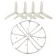 thumbnail image 1 of Juego de 4 hélices con protectores de hélice para X4 H502E H502S Blanco perfke Repuestos para aviones no tripulados Hubsan H502E H502S, 1 of 7