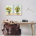 thumbnail image 2 of Stupell Industries Traditional Country Sunflower Bouquets Painting White Framed Art Print Wall Art, Set of 2, Design by Emma Caroline, 2 of 7