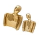 thumbnail image 5 of Adorno de personaje abstracto Soledad Oro Escultura Abrazo, 5 of 9