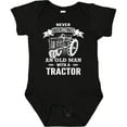 thumbnail image 3 of Inktastic Old Man Tractor Boys Baby Bodysuit, 3 of 5