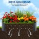 thumbnail image 3 of Yeshouse Cama de jardín elevada ovalada grande con patas y ruedas, jardinera de acero galvanizado grueso, ideal para jardinería en interiores y exteriores, flores y verduras, 3 of 8