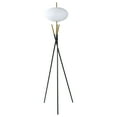 thumbnail image 5 of Coaster Layton Mid-Century Metal White Orb Shade Tripod Floor Lamp in Black, 5 of 6