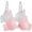 Grey Heather/Blushing Rose, variant on Women's Cotton T-Shirt Bra, 2-Pack, FT797PK, Sizes 34B-42DD
