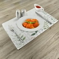 thumbnail image 2 of Ambesonne Green Place Mats Set of 4, Urban Jungle Leaves Dreamy, Standard Size, Multicolor White, 2 of 5