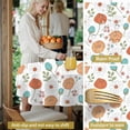 thumbnail image 4 of Pioneer Flower Floral Print Pattern Round Tablecloth 70"x70", Wrinkle Resistant Wipeable Table Cover for Kitchen Dining Room Picnic Patio and Party, 4 of 5