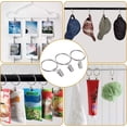 thumbnail image 5 of 30 Pack Curtain Rings with Clips, Heavy Duty Drapery Clip,Tension Rods Hooks, Polish Silver Curtain Hooks Hangers, 5 of 7