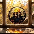 thumbnail image 2 of Tarmeek Halloween Decorations Acrylic Suncatcher Stained Glass Gothic Witchy Hanging Decor for Window Wall, Spooky Witchy Gifts, Colorful Indoor Outdoor, 2 of 7