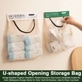 thumbnail image 2 of Adhesive Wall Mount Mesh Bag Sticky Fastener Tape Home Kitchen Garbage Plastic Bag Organizer Holder Grocery Storage Pouch, 2 of 8