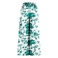 thumbnail image 4 of LEBONYARD High Waisted Flowy Wide Leg Pants for Women,Women's Casual Printed Loose and Fashionable Drawstring Wide Leg Pockets Pants Green XL, 4 of 4